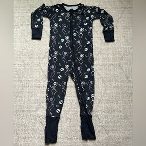 Little Sleepies Skeleton Dance Halloween Bamboo Zippy Pajamas (12-18 months)
